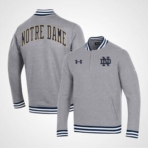 Under Armour Norte Dame Fighting Irish Football 150th Pullover Gray Jacket 2XL
